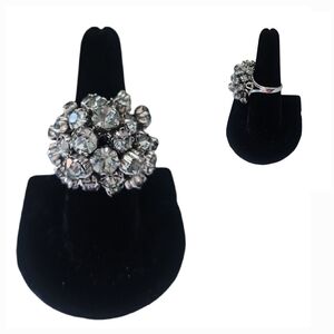 PARK LANE Vintage Crystal Rhinestone Costume Jewelry Cocktail Ring 8.